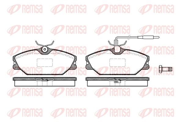 REMSA 0208.12 Brake Pad Set, disc brake