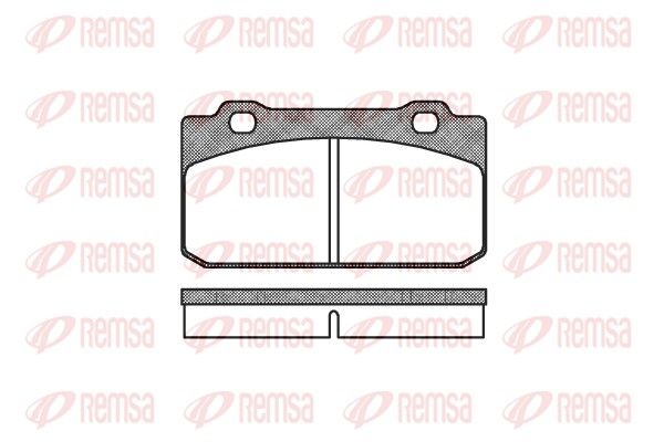 REMSA 0210.00 Brake Pad Set, disc brake