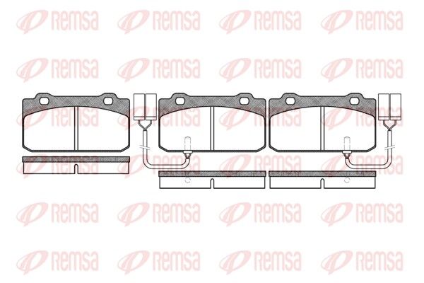 REMSA 0210.02 Brake Pad Set, disc brake