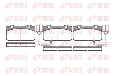 Brake Pad Set, disc brake REMSA 0210.02