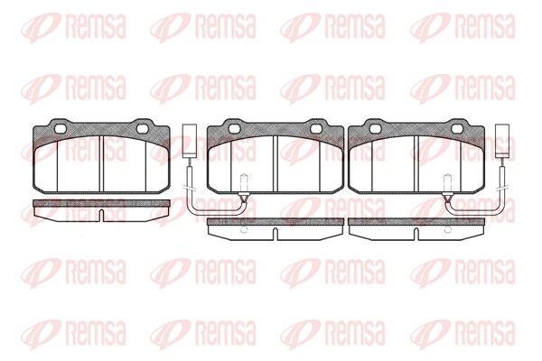 REMSA 0210.12 Brake Pad Set, disc brake