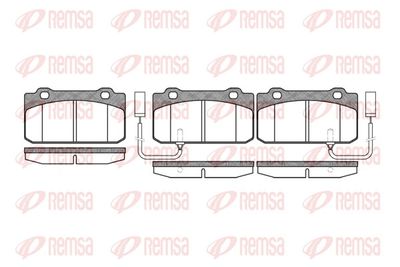 Brake Pad Set, disc brake REMSA 0210.12
