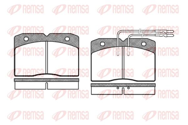 REMSA 0211.04 Brake Pad Set, disc brake