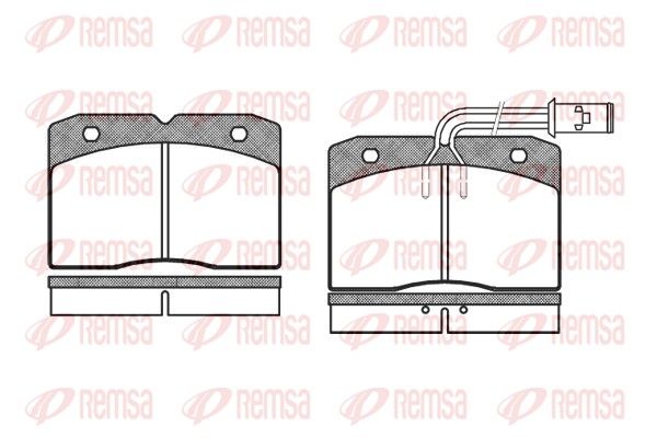 REMSA 0211.12 Brake Pad Set, disc brake