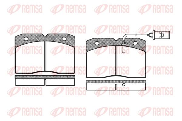 REMSA 0211.22 Brake Pad Set, disc brake