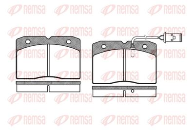 Brake Pad Set, disc brake REMSA 0211.22