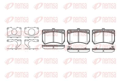 Brake Pad Set, disc brake REMSA 0212.32