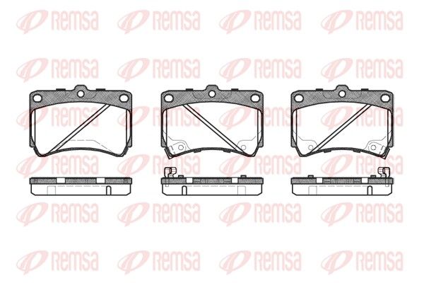 REMSA 0212.42 Brake Pad Set, disc brake