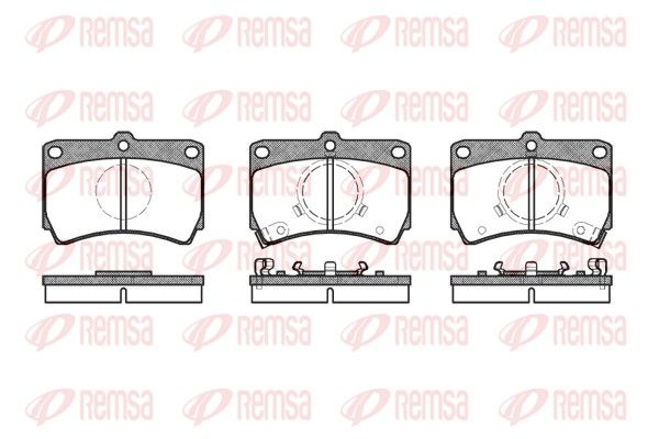 REMSA 0212.02 Brake Pad Set, disc brake