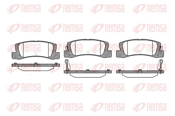 REMSA 0214.02 Brake Pad Set, disc brake