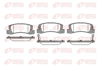 Brake Pad Set, disc brake REMSA 0214.02