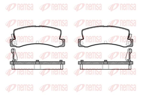 REMSA 0214.04 Brake Pad Set, disc brake