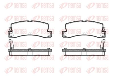 Brake Pad Set, disc brake REMSA 0214.04