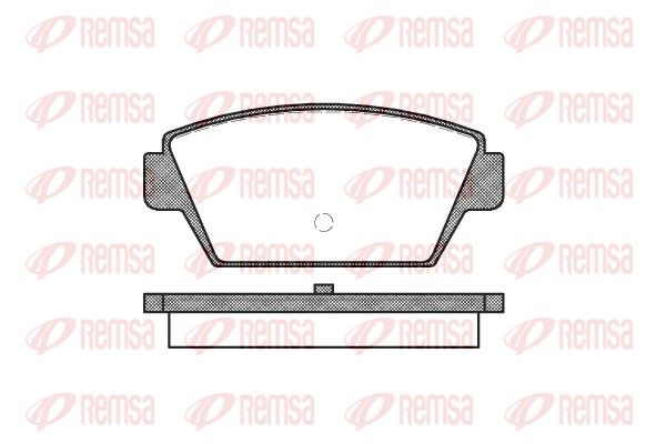 REMSA 0215.00 Brake Pad Set, disc brake