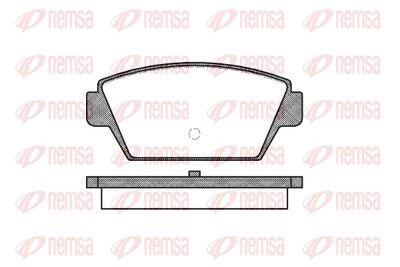 Brake Pad Set, disc brake REMSA 0215.00