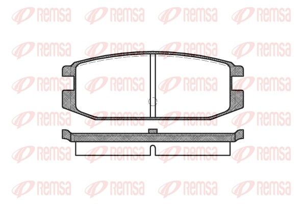 REMSA 0217.00 Brake Pad Set, disc brake