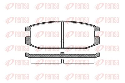 Brake Pad Set, disc brake REMSA 0217.00