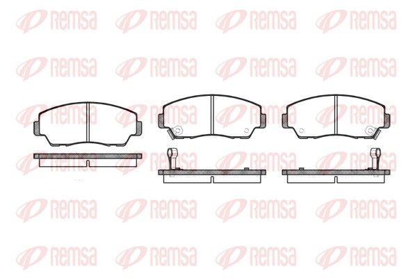REMSA 0218.02 Brake Pad Set, disc brake