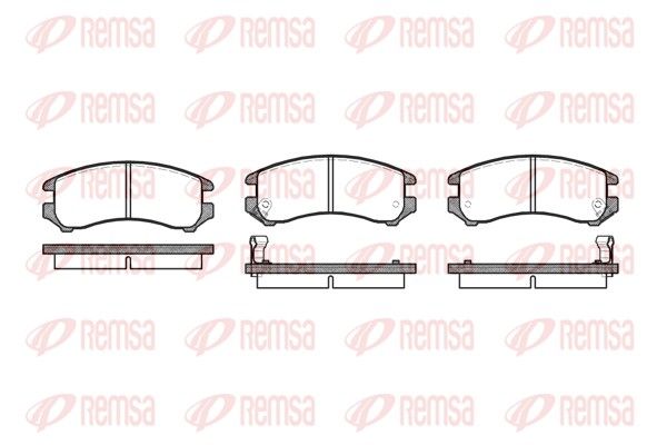 REMSA 0219.02 Brake Pad Set, disc brake