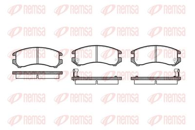 Brake Pad Set, disc brake REMSA 0219.02