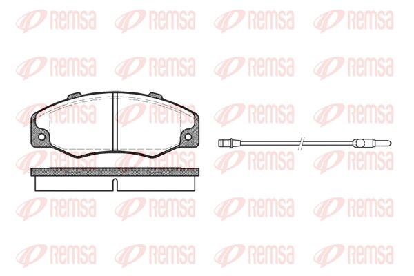 REMSA 0220.02 Brake Pad Set, disc brake