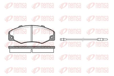 Brake Pad Set, disc brake REMSA 0220.02