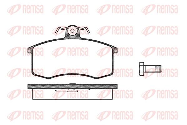 REMSA 0221.00 Brake Pad Set, disc brake