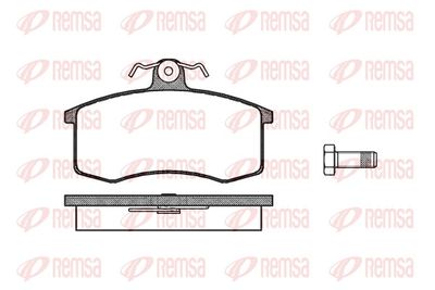 Brake Pad Set, disc brake REMSA 0221.00