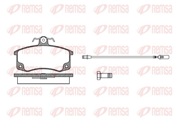 REMSA 0221.02 Brake Pad Set, disc brake