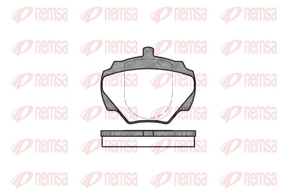 REMSA 0222.00 Brake Pad Set, disc brake
