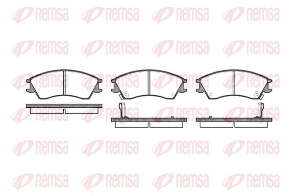 REMSA 0224.12 Brake Pad Set, disc brake