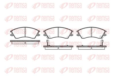 Brake Pad Set, disc brake REMSA 0224.12