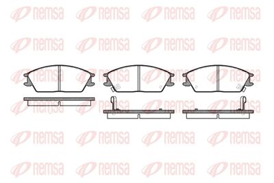 Brake Pad Set, disc brake REMSA 0224.02