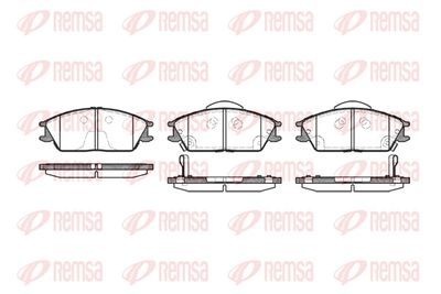 Brake Pad Set, disc brake REMSA 0224.22