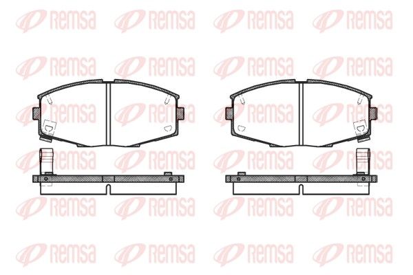REMSA 0225.04 Brake Pad Set, disc brake