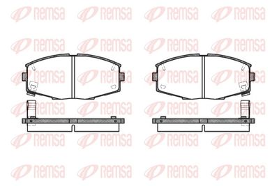 Brake Pad Set, disc brake REMSA 0225.04