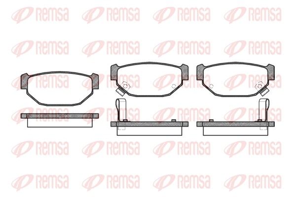 REMSA 0226.02 Brake Pad Set, disc brake