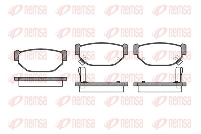 Brake Pad Set, disc brake REMSA 0226.02