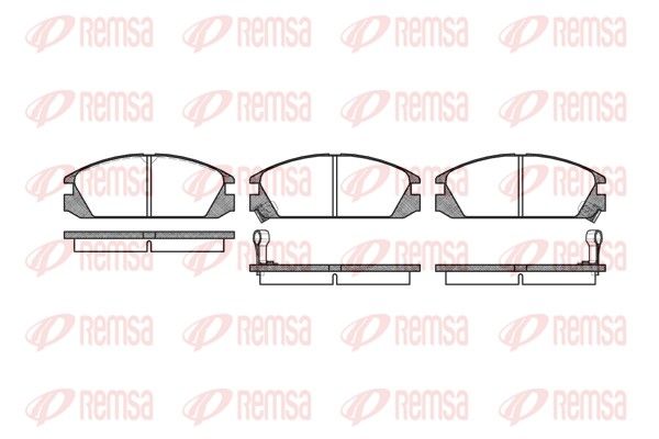 REMSA 0228.02 Brake Pad Set, disc brake