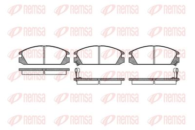 Brake Pad Set, disc brake REMSA 0228.02