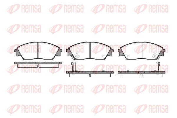 REMSA 0229.02 Brake Pad Set, disc brake