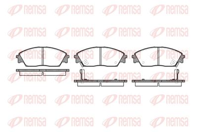 Brake Pad Set, disc brake REMSA 0229.02