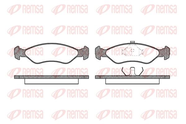 REMSA 0230.00 Brake Pad Set, disc brake