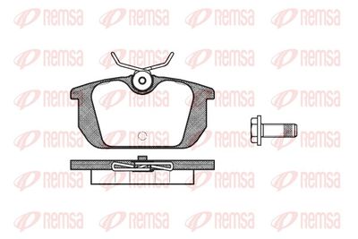 Brake Pad Set, disc brake REMSA 0231.00