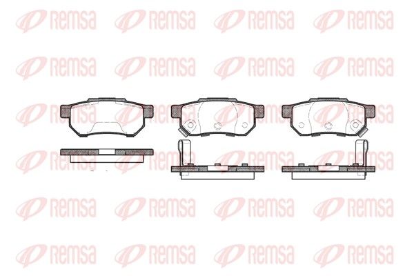 REMSA 0233.64 Brake Pad Set, disc brake