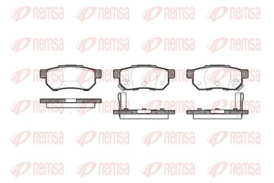 Brake Pad Set, disc brake REMSA 0233.64