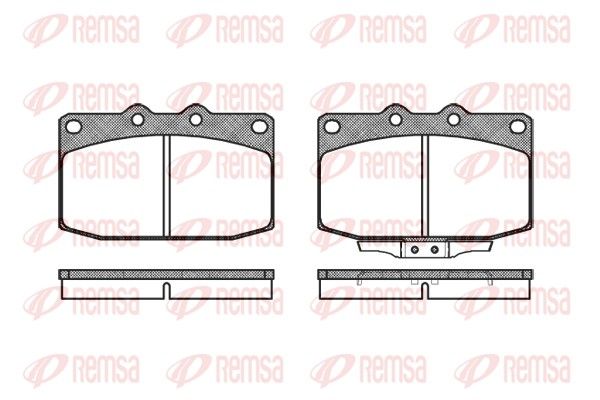 REMSA 0235.02 Brake Pad Set, disc brake
