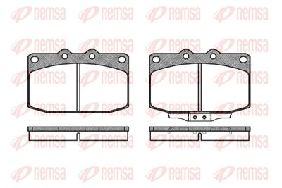 Brake Pad Set, disc brake REMSA 0235.02