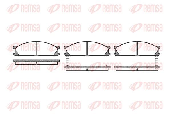 REMSA 0236.02 Brake Pad Set, disc brake