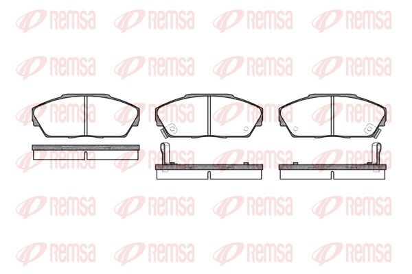 REMSA 0237.02 Brake Pad Set, disc brake